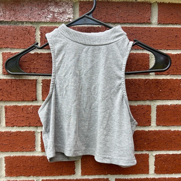 Cropped grey tee - Picture 1 of 2